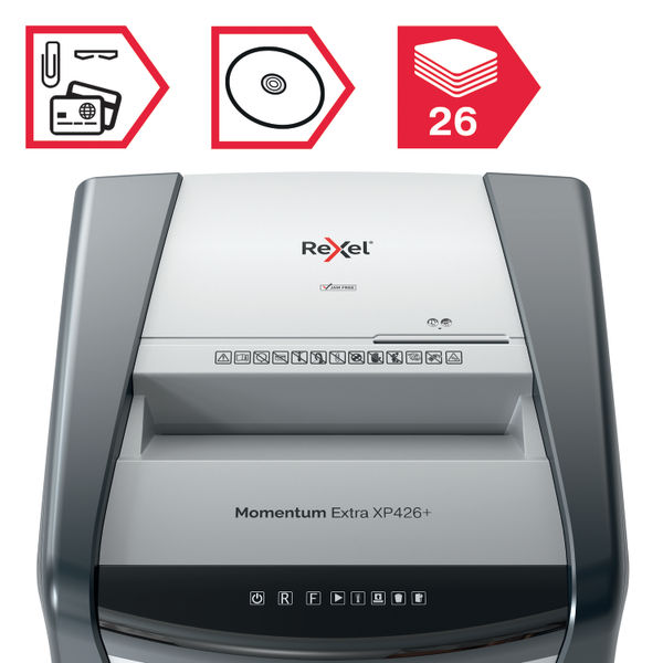 Rexel Momentum Extra XP426Plus Cross-Cut Shredder 2021426XEU