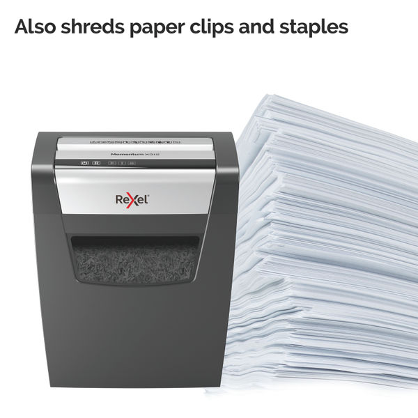 Rexel Momentum X312 Cross-Cut P-3 Shredder Black 2104572