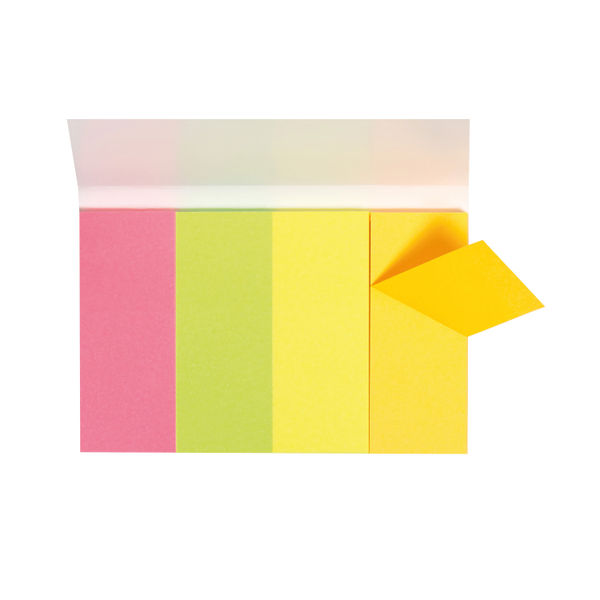 Q-Connect Quick Tabs 20x50mm 50 Tabs 4 Pads Neon (Pack of 200) KF01226