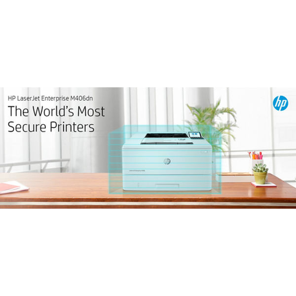 HP LaserJet Enterprise M406dn A4 Mono Laser Printer 3PZ15A#B19