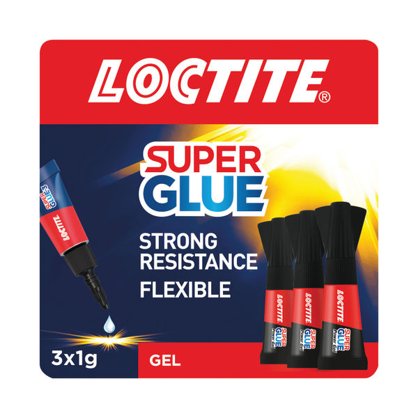 Loctite Super Glue Mini Trio Power Gel 3x1g (Pack of 3) 2642101