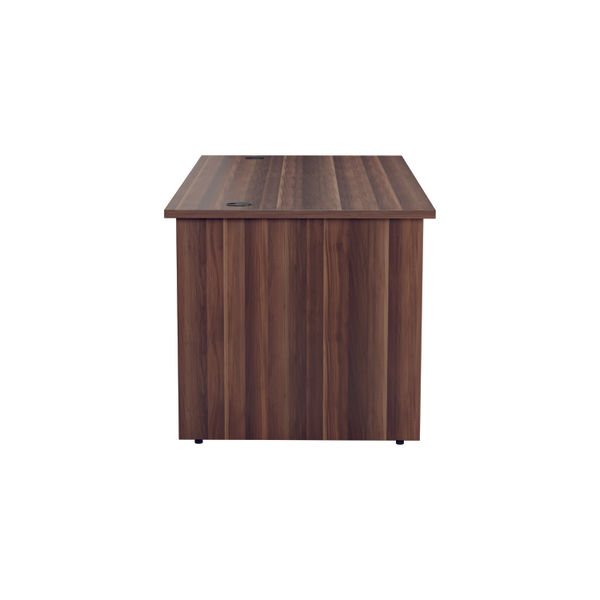 Jemini Rectangular Panel End Desk 1400x800x730mm Dark Walnut KF804451