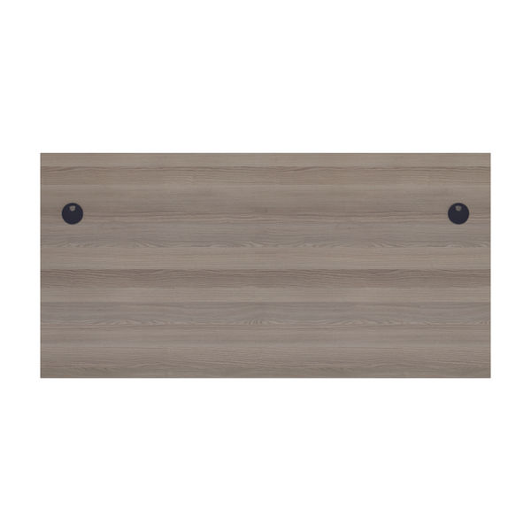 Jemini 1600x800mm Grey Oak Rectangular Panel End Desk