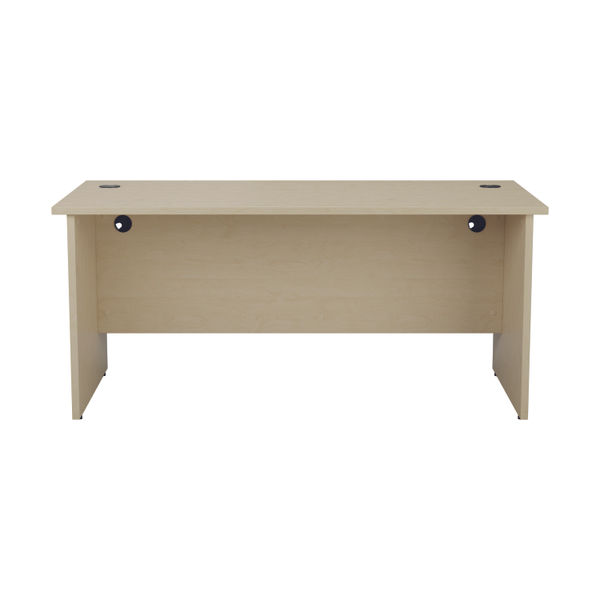 Jemini Rectangular Panel End Desk 1600x800x730mm Maple KF804505