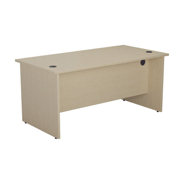 Jemini Rectangular Panel End Desk 1600x800x730mm Maple KF804505