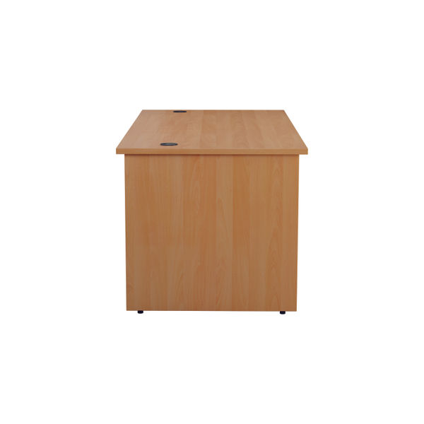 Jemini Rectangular Panel End Desk 1800x800x730mm Beech KF804529