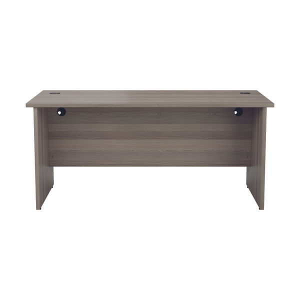 Jemini Rectangular Panel End Desk 1800x800x730mm Grey Oak KF804536