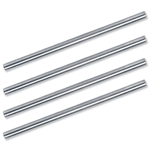 5 Star Office Risers for Letter Tray Chrome Plated 115mm (Pack of 4)