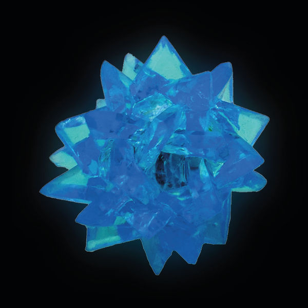 Flashing LED Crystal Shaped Ball Light 60mm Diameter Battery Operated SFCB