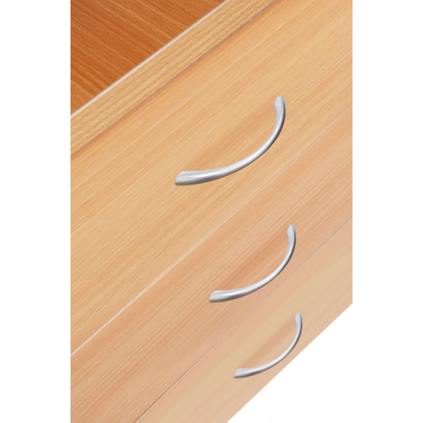 Serrion 3 Drawer Mobile Pedestal 434x580x525mm Bavarian Beech KF73518