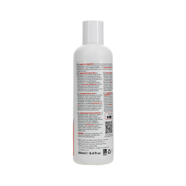 Animology Essentials Flea and Tick Shampoo for Dogs 250ml PEANI010