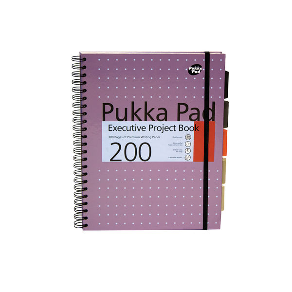 Pukka Pad Executive Ruled Wirebound Project Book A4 (3 Pack) 6970-MET