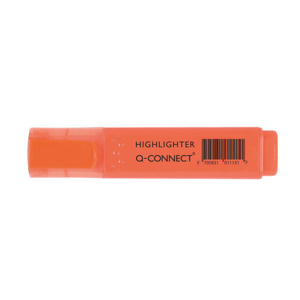 Q-Connect Orange Highlighter Pen (Pack of 10) KF01115