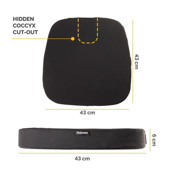 Fellowes Breyta Comfort Seat Cushion Black 100119850