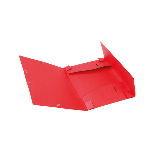 Exacompta Box File Pressboard 40mm 600g A4 Red Pack of 10 14009H