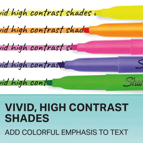 Sharpie Pocket Highlighters Chisel Tip Assorted (Pack of 12) 2223753