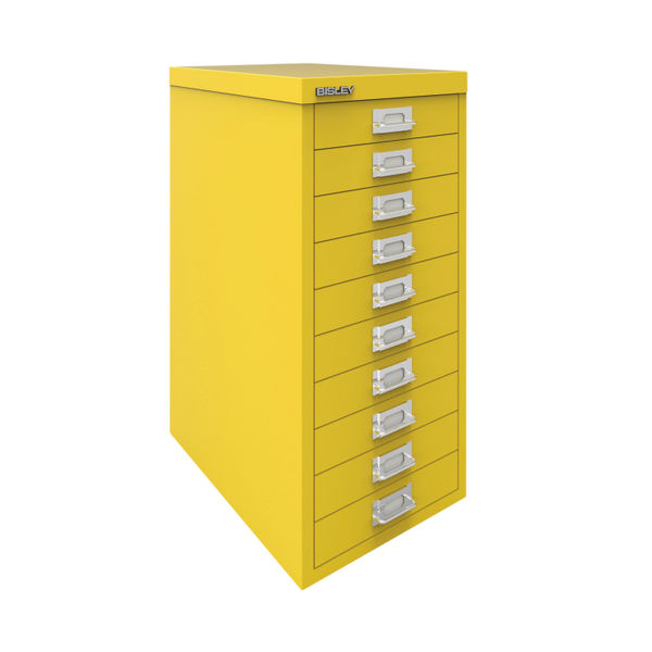 Bisley 10 Multidrawer Cabinet 279x380x590mm Canary Yellow BY78744