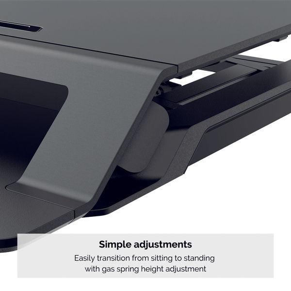 Fellowes Lotus LT Sit-Stand Workstation Black 8215001