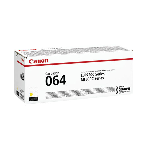 Canon 064 Toner Cartridge Yellow 4931C001