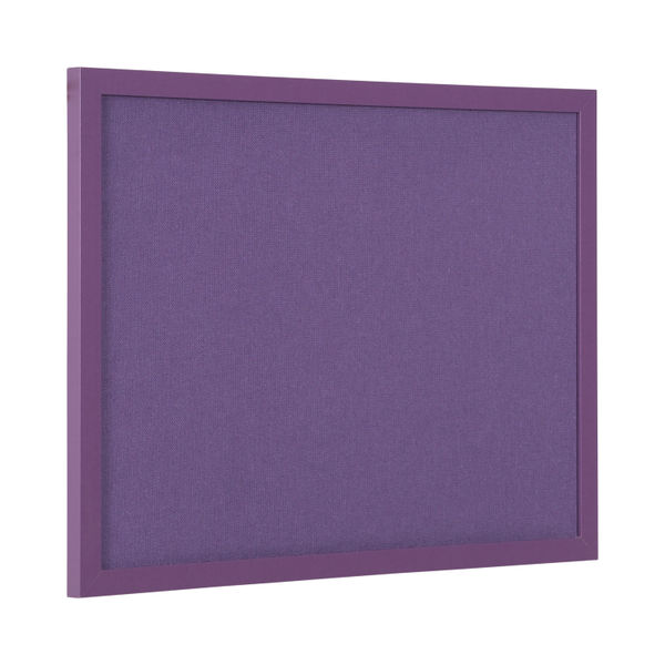 Bi-Office Essentials Purple Fabric Noticeboard Purple Frame 60x45cm FB0469418