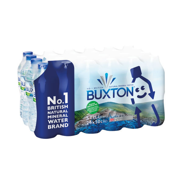 Buxton Still Mineral Water 50cl Plastic Bottles (Pack of 24) 12020200