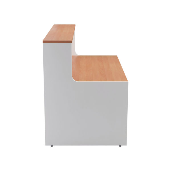 Jemini Reception Unit 1400x800x740mm Beech/White KF816340