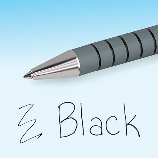 PaperMate Black Flexgrip Retractable Pen, Pack of 5 - 2027751