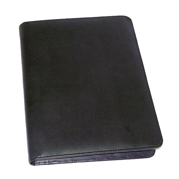 Monolith Executive Leather Conference Folder With A4 Pad A4 Black 2925