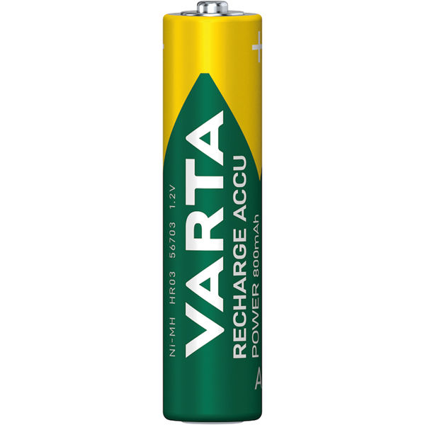 Varta Nimh Rechargeable AAA Batteries 800 mAh (Pack of 4) 56703101404