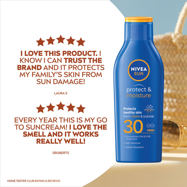 Nivea Sun Protect and Moisture Sun Cream Lotion SPF 30 200ml 707929