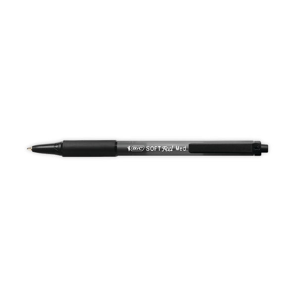 BIC Softfeel Clic Grip Ballpoint Retractable Pens - Pack of 12 - 837397