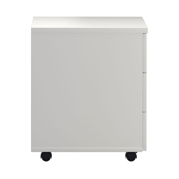 Jemini 3 Drawer Mobile Pedestal 400x500x595mm White KF74148