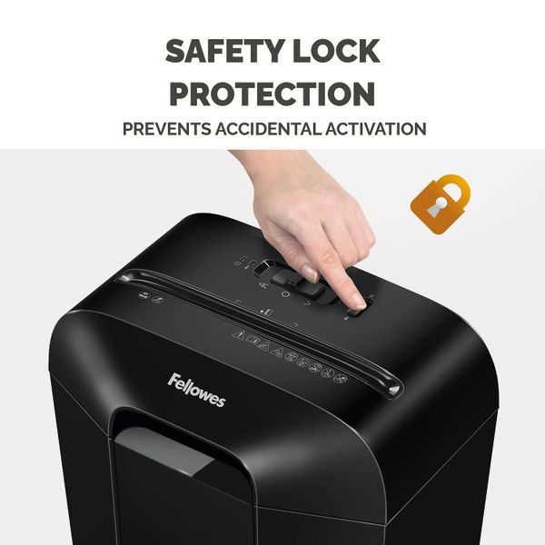 Fellowes Powershred LX25 Cross-Cut P-4 Shredder Black 4171101