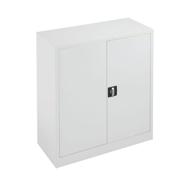 Talos Double Door Stationery Cupboard 920x420x1000mm White KF78753