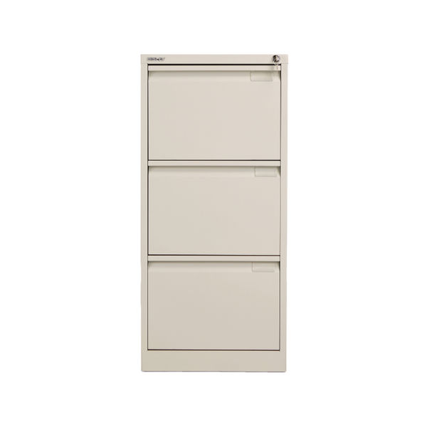 Bisley 3 Drawer Filing Cabinet 470x622x1016mm Goose Grey BS3EGY