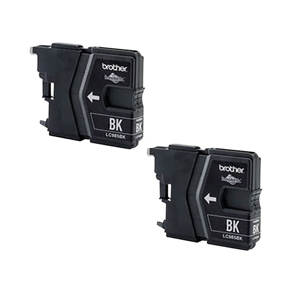 Brother LC985BK Inkjet Cartridge Twinpack Black LC985BKBP2