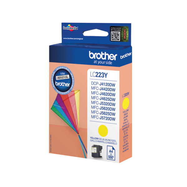 Brother LC223Y Inkjet Cartridge Yellow LC223Y