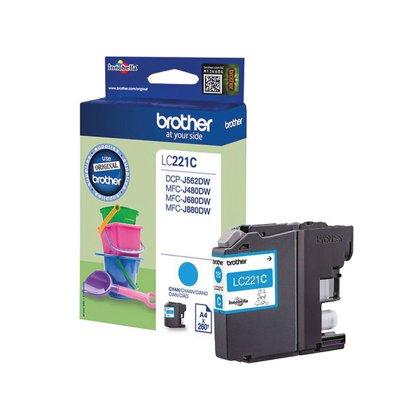 Brother LC221C Cyan Ink Cartridge