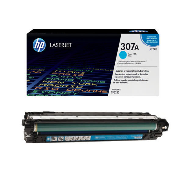 HP 307A Cyan Toner Cartridge - CE741A