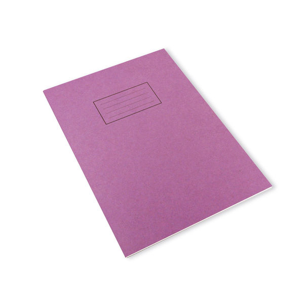 Silvine A4 Purple Ruled Exercise Books, Pack of 10 | EX111