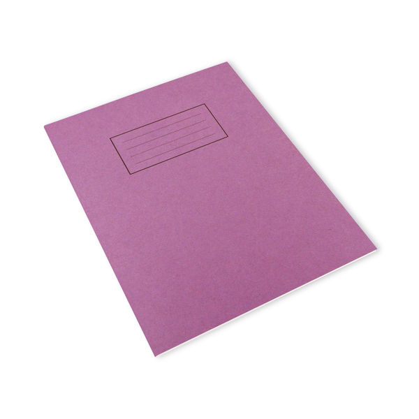 Silvine 229 x 178mm Purple Ruled Exercise Books, Pack of 10 | EX100