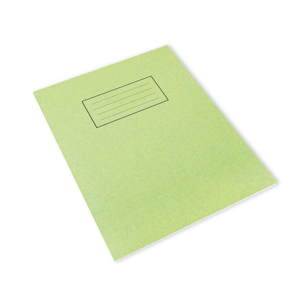 Silvine Exercise Book Ruled 229x178mm Green (Pack of 10) EX102