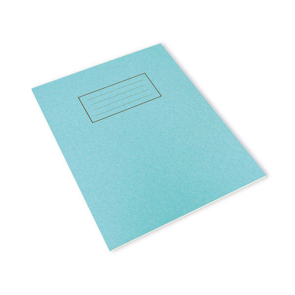 Silvine 229 x 178mm Blue Ruled Exercise Books, Pack of 10 | EX104