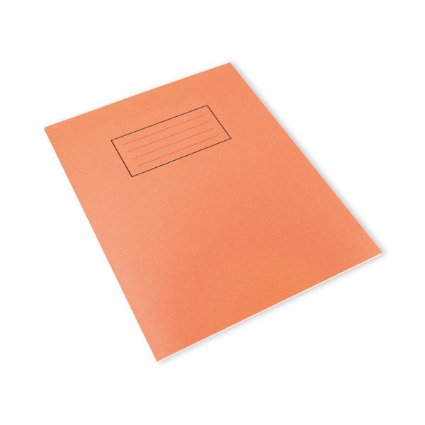 Silvine 229 x 178mm Orange 5mm Squares Exercise Books, Pack of 10 | EX105