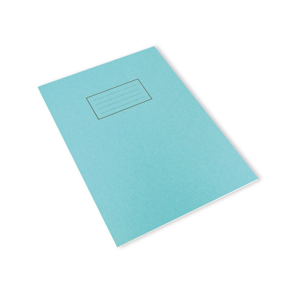 Silvine Exercise Book A4 Plain Blue (Pack of 10) EX114