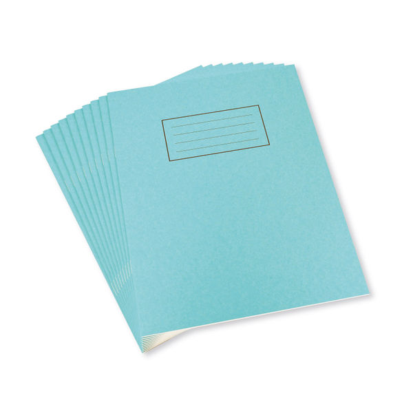 Silvine Exercise Book 7mm Squares 229x178mm Blue (Pack of 10) EX106