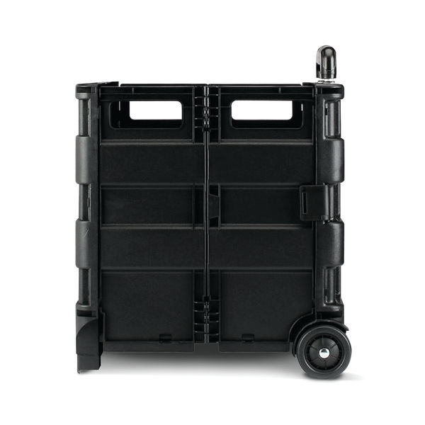 Folding Plastic Trolley Crate Black 0402012