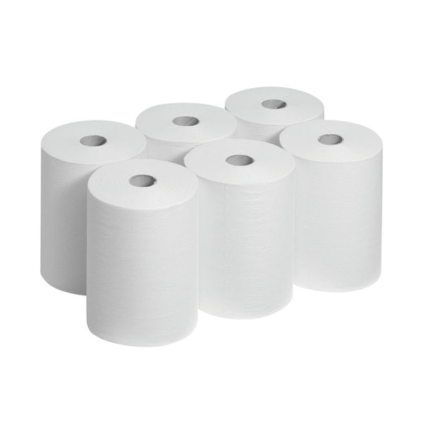 Scott 1-Ply Slimroll Hand Towel Roll White (Pack of 6) 6657