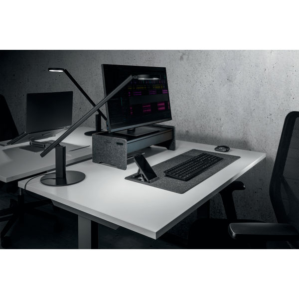Durable Felt Monitor Riser Stand EFFECT Charcoal 508158