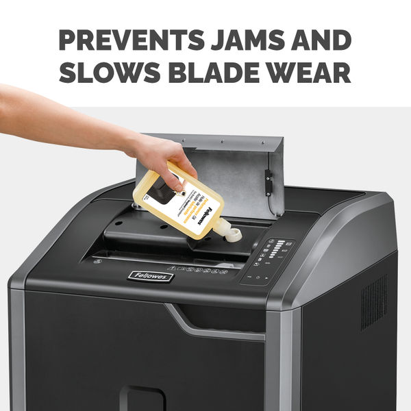 Fellowes Powershred Shredder Oil Light Amber 335ml Bottle 3608601